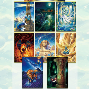 Set di Carte Misteriose Pokémon Anime Peel-Off, Stampa Artistica Giclée, Poster per Arredamento Sala Giochi, Oggetto <span class=keywords><strong>da</strong></span> Collezione, Vendita all'Ingrosso - Product Image 3