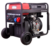 Générateur diesel onduleur à châssis ouvert 2,8 kW à enroulement en cuivre, télécommande, 230 V 50 Hz, démarrage électrique 12 V CC par lanceur manuel, protection contre les surcharges et la faible pression d'huile