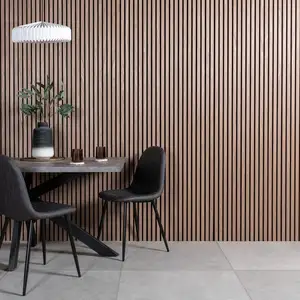 FEYT Slat Ceiling Panel Board Acoustic Slat Wood Wooden Slat Wall Acoustic Panel Akupanel Wooden