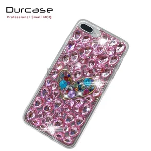 Đầy Đủ Bìa 3D Handmade Pha Lê Rõ Ràng Bling Sáng Bóng Rhinestone Bảo Vệ Rõ Ràng Nhựa Trường Hợp Điện Thoại Đối Với Huawei P60 Mate 60 Pro