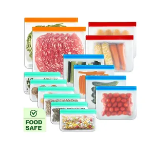 Hot Sale Reusable Biodegradable Ldpe With Zipper Plastic Clear Freezer Slider Bag