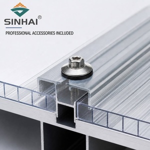<span class=keywords><strong>Plaque</strong></span> de <span class=keywords><strong>polycarbonate</strong></span> transparente Sunshine, 4 mm, 6 mm, 8 mm, légère, double paroi, matériau de construction pour abri de jardin DIY - Product Image 1