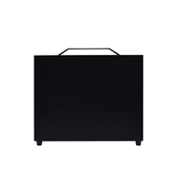 Zeromaster Boîtier PC portable en aluminium Micro ATX Mini ITX MATX Panneau latéral en verre de conception verticale pour les tours de boîtiers d'ordinateur de jeu