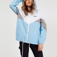 Nouvelle arrivée, veste softshell pour femmes, coupe-vent à capuche personnalisée, style tendance, fermeture éclair, couleur unie