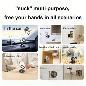 Supporto Magnetico per Telefono da <span class=keywords><strong>Auto</strong></span> con Rotazione a 360 Gradi, Impermeabile, in ABS+Metallo, con Forti Magneti e Ventosa - Product Image 3