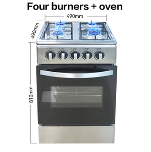 OEM ODM Freistehender Herd mit Backofen, 4 Gasbrenner, 4 Kochplatten, 2 <span class=keywords><strong>Gas</strong></span>- und 2 Elektro-Kochfelder, Haushaltskochherd mit Backofen - Product Image 2