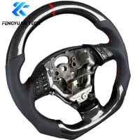 Volant de voiture personnalisé en cuir et fibre de carbone forgée pour Mazda 3 CX5 RX7 MX5 CX90 BL GH GG GY CX7 RX8 2003 2015