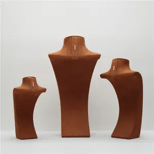 Nhà máy tùy chỉnh sang trọng Vòng cổ hiển thị nhung trang sức hiển thị đứng Vòng cổ Bust hiển thị - Product Image 2