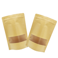 Sachet Doypack Personnalisé en Papier avec Fermeture Zip Refermable pour Emballage de Thé en Vrac et de Tisanes