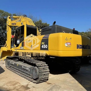 Excavatrice Komatsu PC450 d'occasion, 45 tonnes, grande excavatrice hydraulique sur chenilles, utilisée pour les travaux miniers, la construction et les terrassements. - Product Image 1