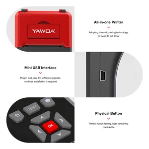 Yawoa testador de bateria bm800 para carro, motocicleta, 6v, 12v, 24v, analisador de tensão com função de impressão, scanner de carro, ferramenta de diagnóstico