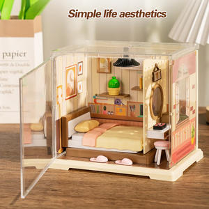 <span class=keywords><strong>Kit</strong></span> <span class=keywords><strong>de</strong></span> maison <span class=keywords><strong>de</strong></span> poupée miniature, thème <span class=keywords><strong>cuisine</strong></span>, pièce créative, mini plastique avec lumière, enfants, adolescents, adultes, 102 pièces - Product Image 4