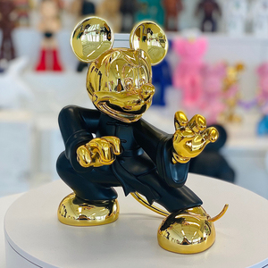 Mickeys Moused Action Figure Multi Handed Anime Modèle Ornement Décoratif Plaqué Résine Mickeys Moused Action Figure - Product Image 2