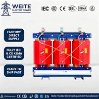 Transformateur sec triphasé en résine coulée 10kV 35kV 315kVA 400kVA 500kVA 630kVA 800kVA 1000kVA en cuivre 400V CE résistant au feu