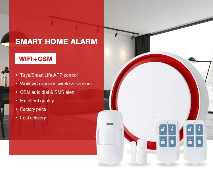 Wholesale Newest wireless WIFI and GSM Security Smart Home Alarm System