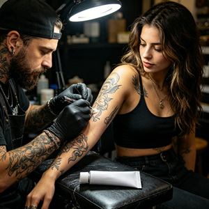 Crema para Tatuajes OEM al por Mayor, 10g, con Logotipo Personalizado, Marca Privada para Estudio de Tatuajes, Centro de Belleza, Suministro Global - Product Image 2