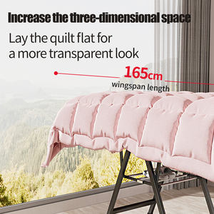 Tendederos de Ropa Plegables de Alta Resistencia Organizador de Ropa Soporte de Plancha para Lavandería Tendedero de Múltiples Capas - Product Image 6