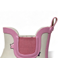 Bottes de pluie courtes Chelsea en caoutchouc pour filles, motif licorne arc-en-ciel et étoiles, imperméables, à enfiler, pour tout-petits, OEM ODM