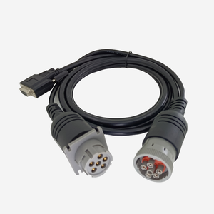 12V/24V 6pin Y cable J1708 6pin a DB9 9 pin adaptador cable camión diagnóstico arnés de cables - Product Image 3