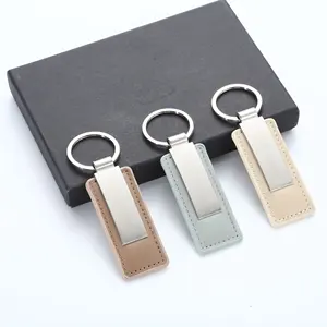 Llavero דה cuero אישית אמיתי עור Keychain חם מכירות PU keyring יכול מותאם אישית לוגו מתנה