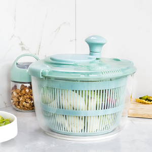 Escurridor <span class=keywords><strong>Manual</strong></span> de Gran Capacidad con Mango Giratorio, Sostenible, para Frutas, Verduras, Agua, Aceite, Secado Rápido, para Preparación de Alimentos, Ensaladas de Lechuga - Product Image 2