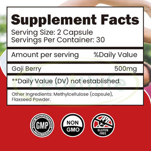 कैल्शियम चाइनान्सिस गोजी बेरी निकालने गोजी बेरी पाउडर - Product Image 2