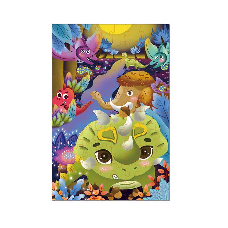 hot popular 75*50 cm size diy puzzle toy 80pcs paper jigsaw puzzle for kids educational