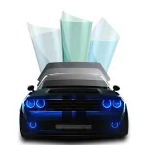 ฟิล์มติดกระจกรถยนต์สะท้อนแสงสีเขียวน้ำเงินฟิล์มติดรถยนต์สะท้อนแสงฟิล์มติดรถยนต์กันความร้อน