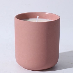 Custom LOGO Engraved White Porcelain Wholesale Gift Custom 12oz Ceramic Matte Frosted <b>Candle</b> Jars for <b>Candle</b> Making - Product Image 6