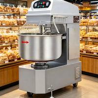 Amasadora Industrial de Gran Capacidad, Mezcladora de Masa Espiral de Doble Velocidad para Panadería, Máquina Procesadora de Pan