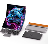 Nouvel ordinateur portable professionnel pliable 2-en-1 à double écran Intel dernière génération 13,5\" + 13,5\" avec 16 Go de DDR5, WiFi 5 et écran tactile 2,5K