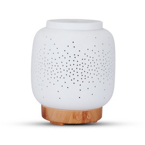 Lampe d'aromathérapie en céramique, diffuseur d'huiles essentielles en céramique à grain de bois pour la maison, humidificateur d'air frais à ultrasons - Product Image 1
