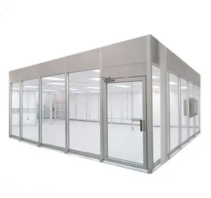 Iso 5 6 7 8 Klasse 5 6 7 8 Stofvrije Modulaire Draagbare Cleanroom Met Laminaire Ffu Ventilatorfiltereenheid