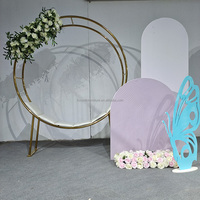 Fournitures de fantaisie directe mariage trône chaise cercle or cadre causeuse coupé canapé pour mariée marié