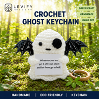 Alas de murciélago de peluche hechas a mano con ganchillo, ecológicas, para el Día de la Tierra, regalo de apoyo emocional, decoración del hogar al por mayor