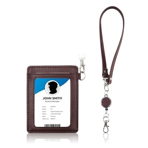 Boshiho Genuine Leather <b>Card</b> <b>Holder</b> Customized <b>Card</b> <b>Holder</b> Lanyard Hotsales Leather Lanyard <b>Card</b> <b>Holder</b> - Product Image 1