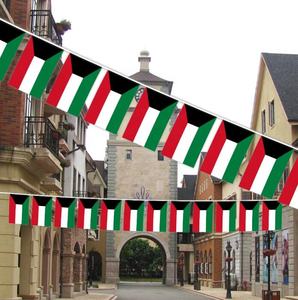 Promotional Polyester Material 14*21 Kuwait <strong>String</strong> <strong>Flag</strong> Kuwait Hanging <strong>Flags</strong> Decorated Bunting <strong>Flag</strong> Custom - Product Image 3