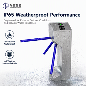 Torniquete Trípode Vertical Inclinado Integrado con Reconocimiento Facial, de Acero Inoxidable 304, Impermeable IP65 Industrial, con Tiempo de Respuesta Rápido de 0.2s - Product Image 2