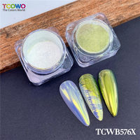 Mermaid Aurora Moonlight Color Shift Poudre Miroir Chrome Poudre À Ongles Caméléon Pigment Poudre pour Nail Art Ombre À Paupières
