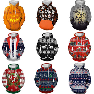 <span class=keywords><strong>Felpa</strong></span> con Cappuccio da Uomo per Halloween con Stampa 3D di Zucca, Costume <span class=keywords><strong>Jack</strong></span> O' Lantern, Pullover Personalizzato OEM, Novità in Dropshipping - Product Image 1
