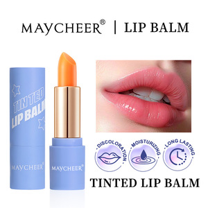 Bálsamo <span class=keywords><strong>Labial</strong></span> <span class=keywords><strong>con</strong></span> <span class=keywords><strong>Color</strong></span> y Caroteno, Humectante, Cambia de <span class=keywords><strong>Color</strong></span>, Larga Duración, Cuidado <span class=keywords><strong>Labial</strong></span> Hidratante para Mujeres - Product Image 3