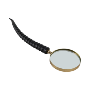 Lente d'ingrandimento con manico in corno di bufalo per decorazioni casa e ufficio - Product Image 2