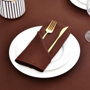 Servilletas de Mesa Rectangulares Lisas Hechas a Mano al por Mayor, de Poliéster, 20''X20'', Duraderas, Reutilizables y Personalizables - Product Image 3