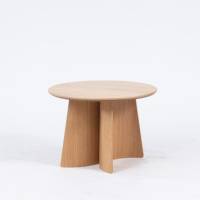 Table basse ronde en bois massif modulaire minimaliste moderne ATWOKA, style nordique multifonctionnel pour salon
