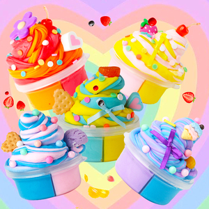 Kit de slime au beurre pour gâteaux, 15 pièces, slime non collant et super doux, jouet de slime DIY, cadeau de fête pour garçons, cadeaux d'anniversaire pour enfants - Product Image 6
