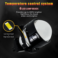 Vente directe : Phares de voiture Bi-LED 2,5 pouces 5800K, faisceau haut/bas, projecteur LED Bi-LED 2,5 pouces, lentille de projecteur LED