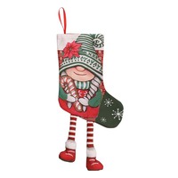 Bolsa de Regalo Navideña Moderna y Ecológica 2026, Decoración Navideña Suave, 37x26cm, Hecha de Poliéster