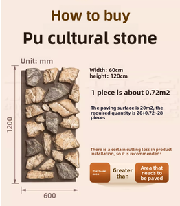 Trang chủ nội thất và ngoại thất trang trí nóng ngoài trời văn hóa tự nhiên đá nấm đá Polyurethane PU đá tấm Tường - Product Image 4