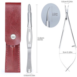 Tijeras de Acero Inoxidable de Alta Calidad para Cejas, con Mango Ergonómico, Herramienta para Recortar Cejas, para Salón de Belleza, Tijeras de Maquillaje - Product Image 6