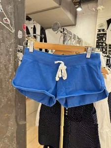 Pantalones Cortos Deportivos Casuales para <span class=keywords><strong>Mujer</strong></span>, Estilo BM, con Cordón Ajustable, Cintura Elástica, Holgados y Versátiles, Color Azul - Product Image 2